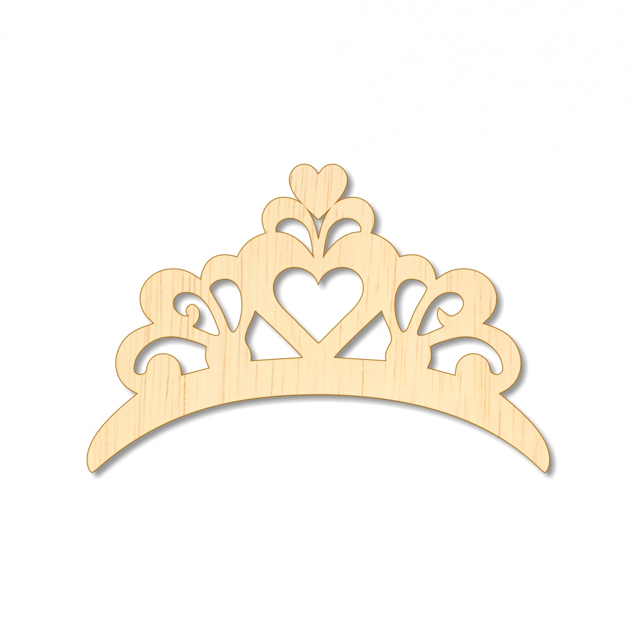 Diademă, 9×6 cm, placaj