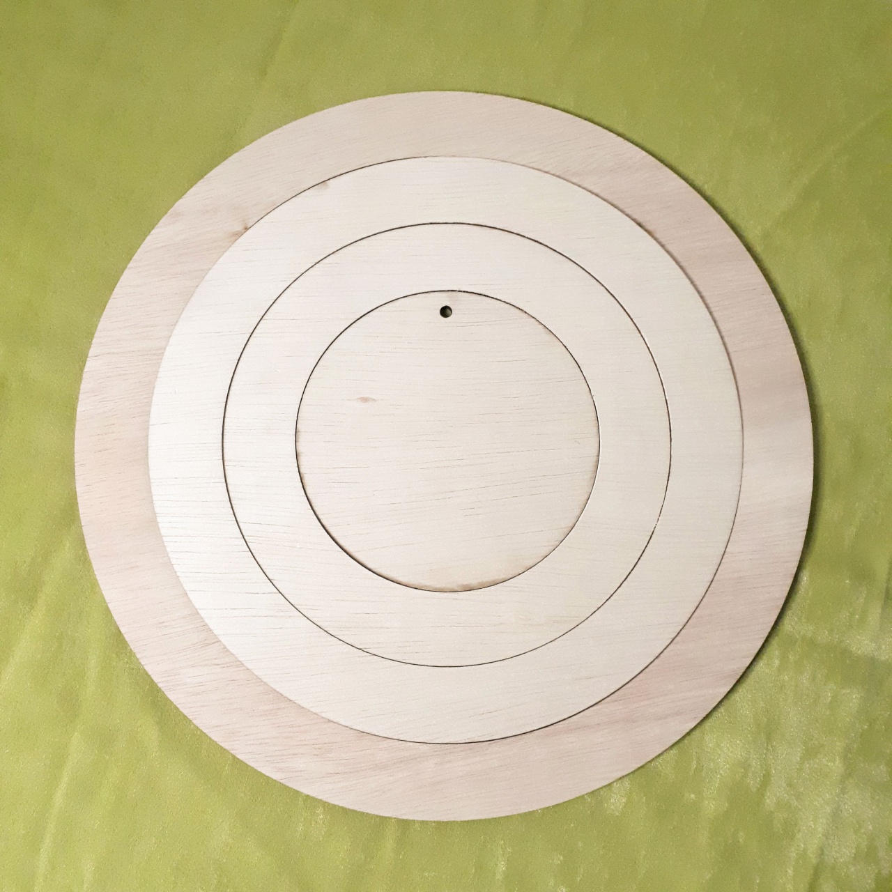 Set 3 inele, Ø19-31 cm, lățime inele 3 cm, placaj lemn