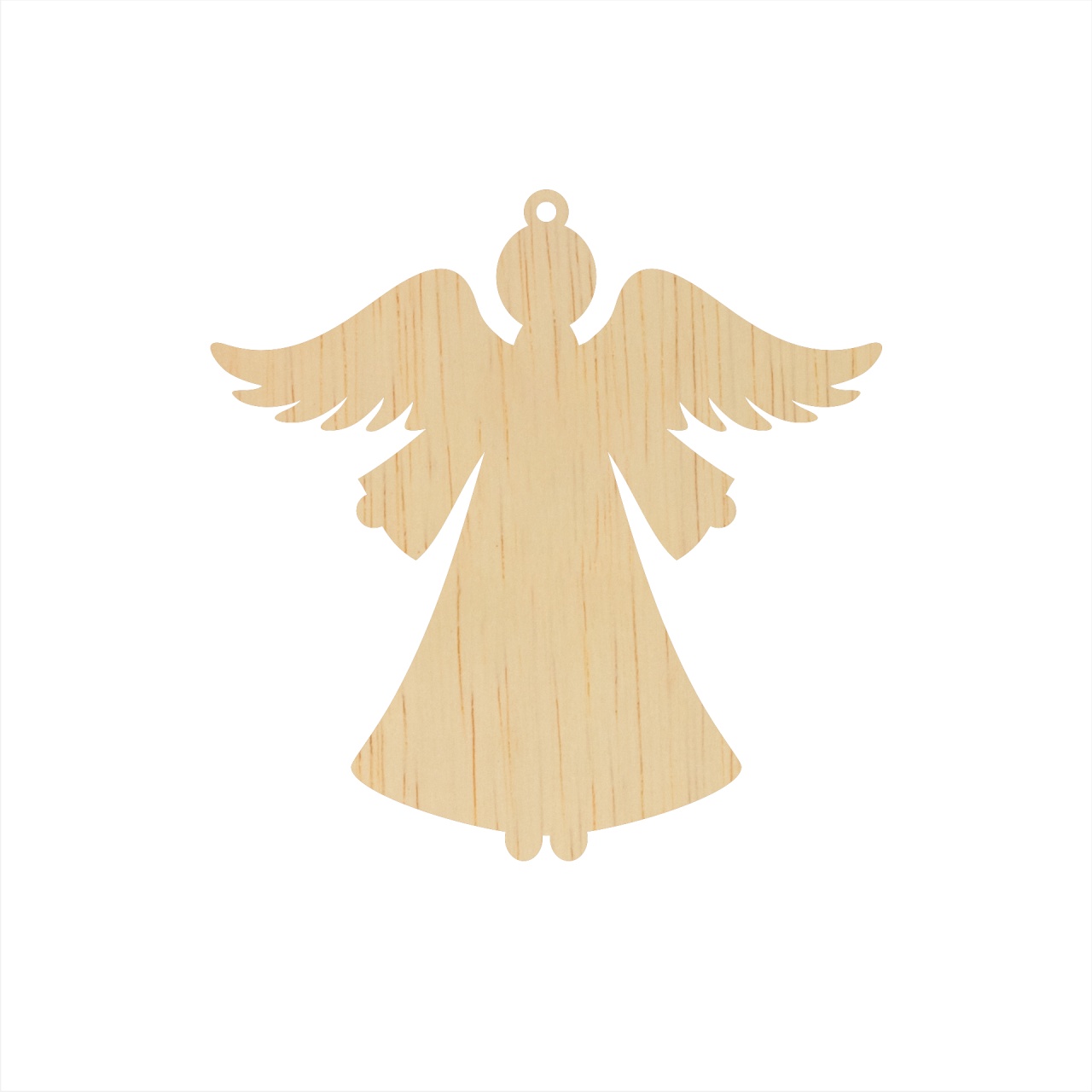 Înger Dina, 10x10 cm, placaj