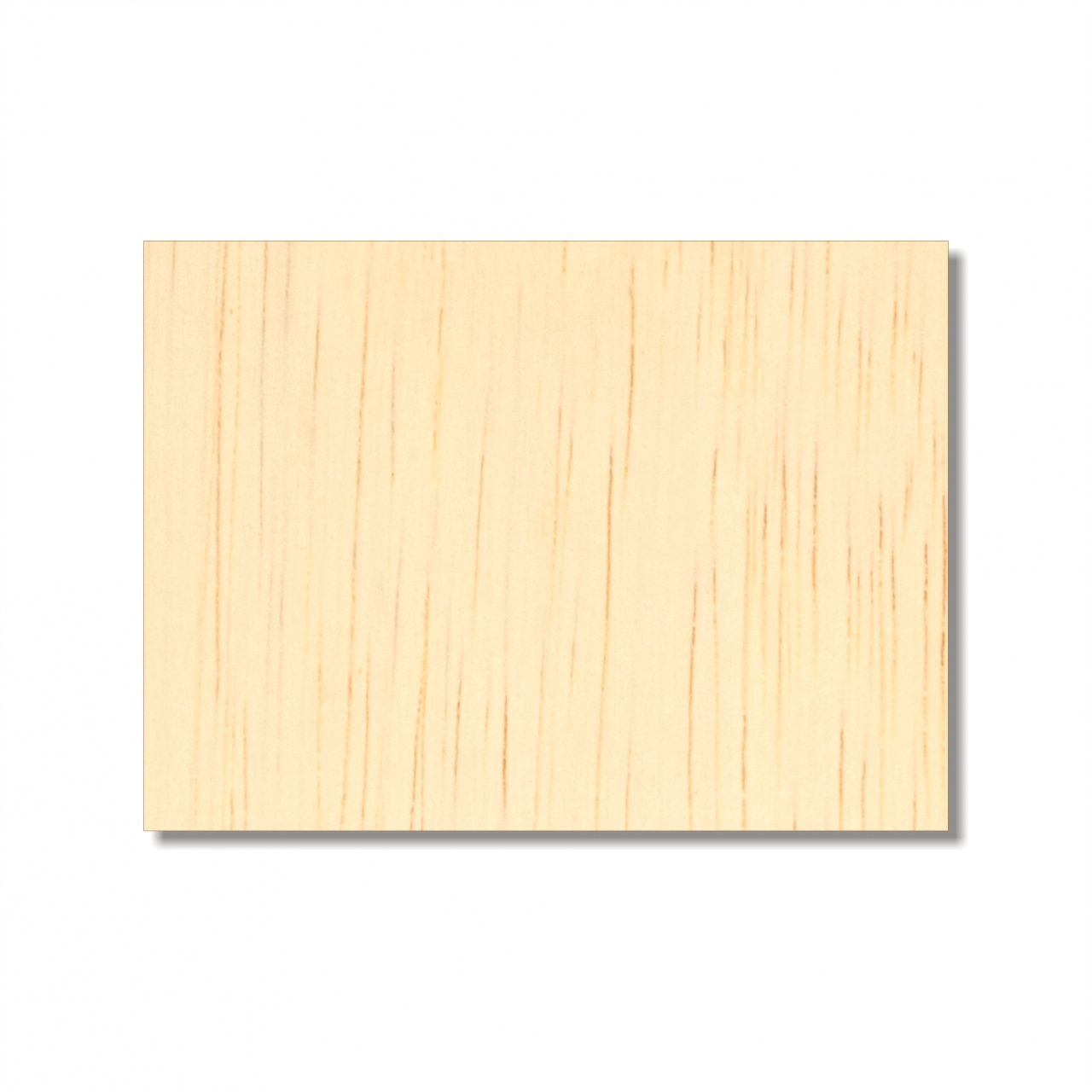 Dreptunghi, placaj lemn, 7,5×5,5 cm :: Colțuri drepte