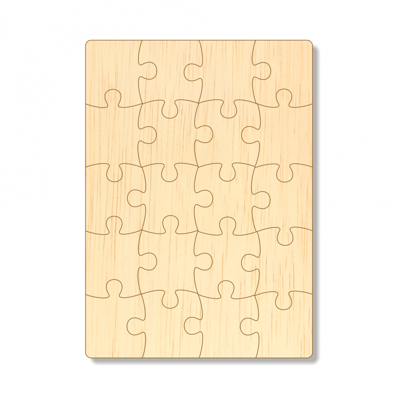 Puzzle dreptunghi 20 piese, 20×28 cm, placaj :: 20 piese