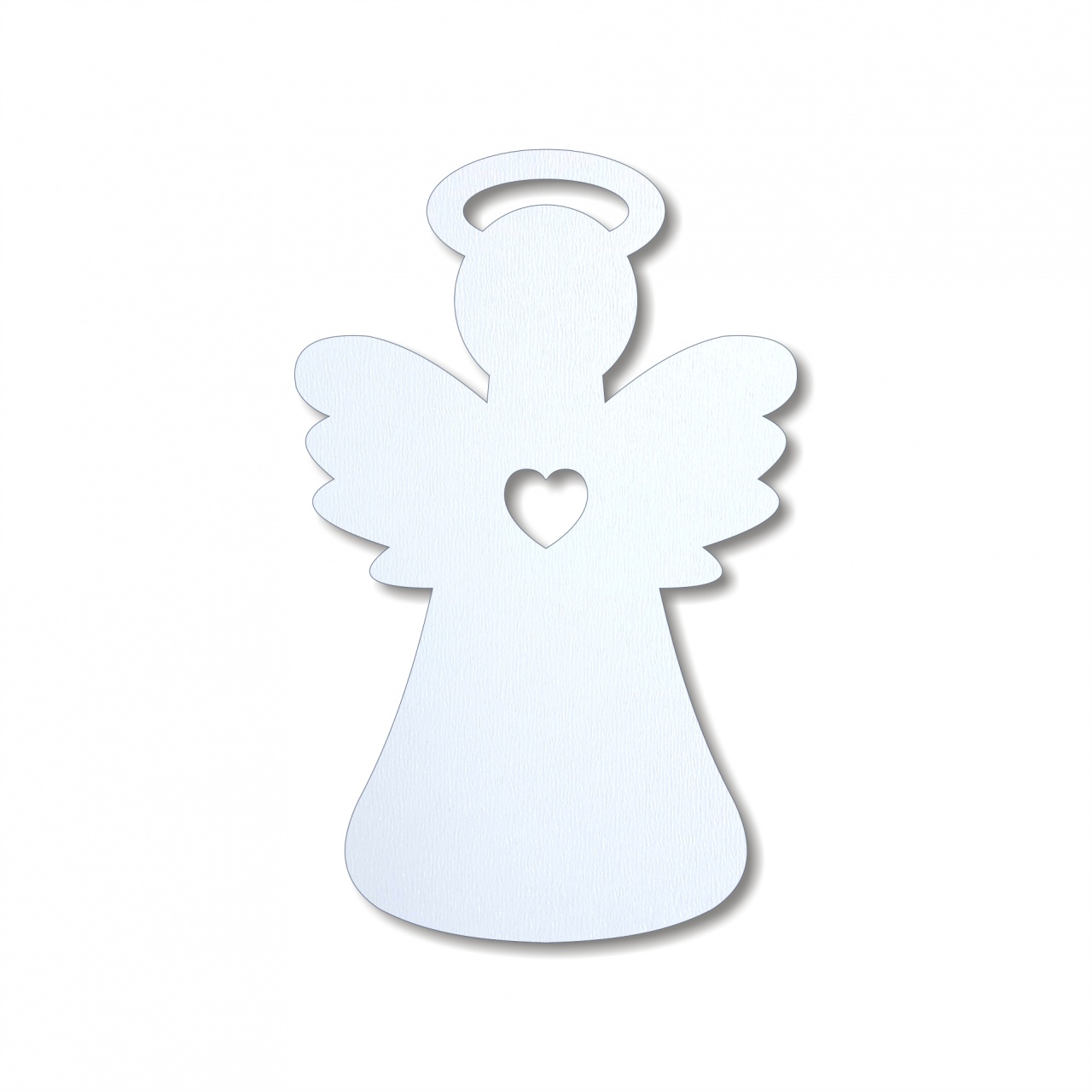 Îngeraș Remiel cu glorie, 6,4×10 cm, HDF alb :: 10 cm