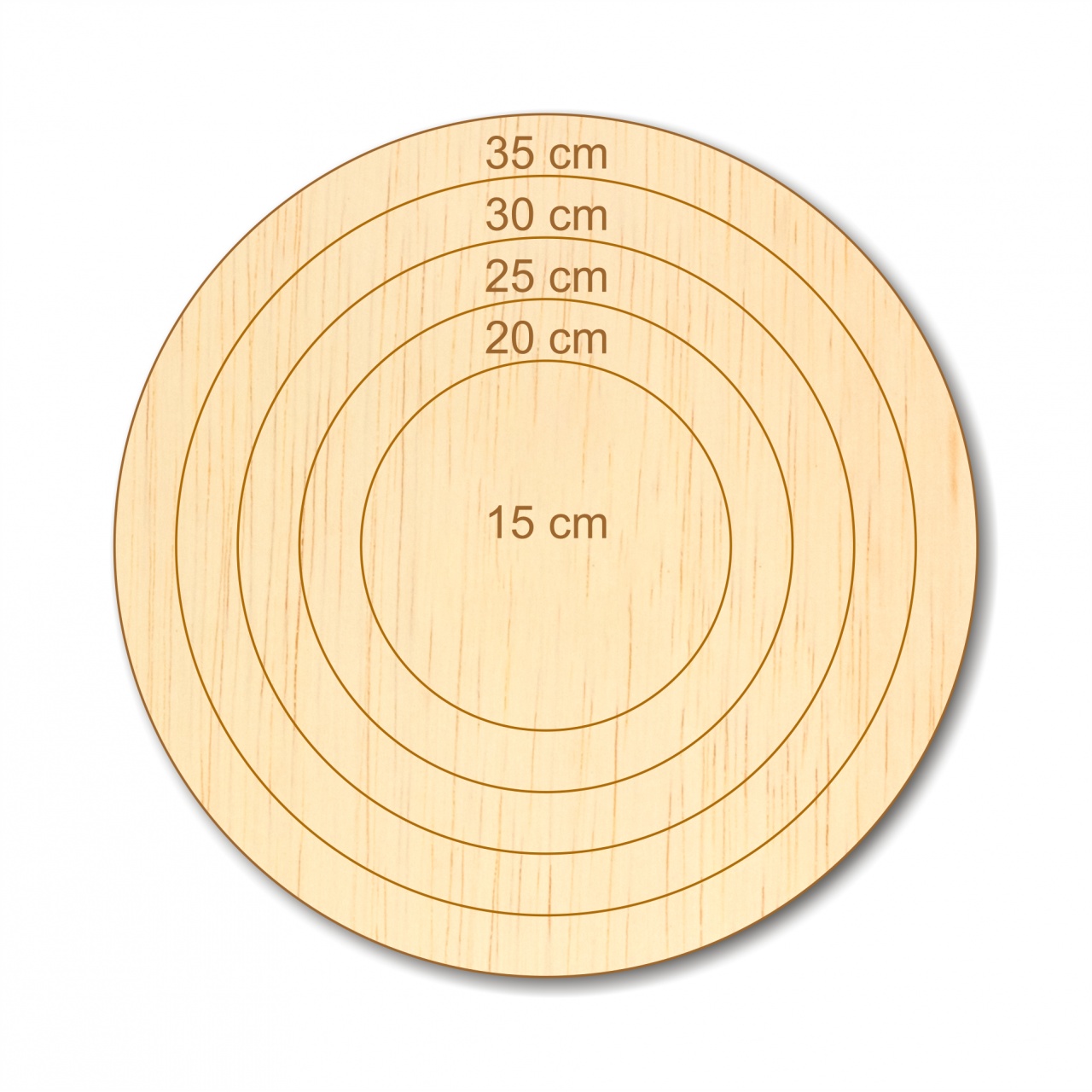 Set 4 inele Ø20-35 cm, lățime inele 2,5 cm, placaj lemn