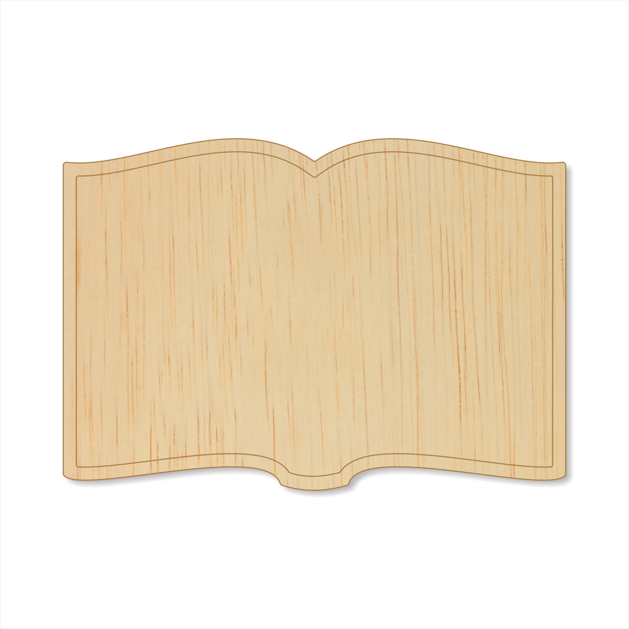 Carte deschisă 28,5×20 cm, placaj :: 20 cm