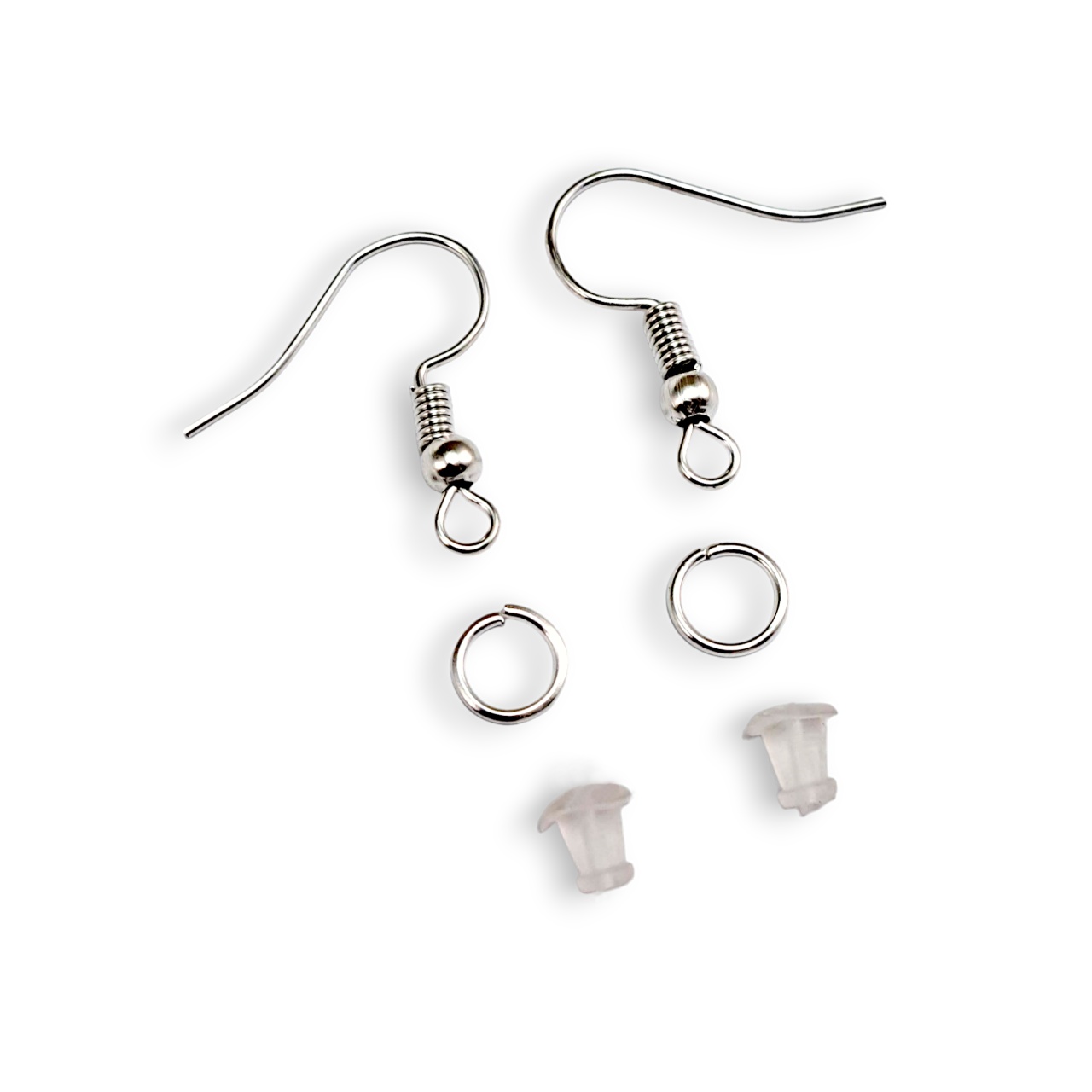 Accesorii confecționat cercei, argintiu, set 10 perechi