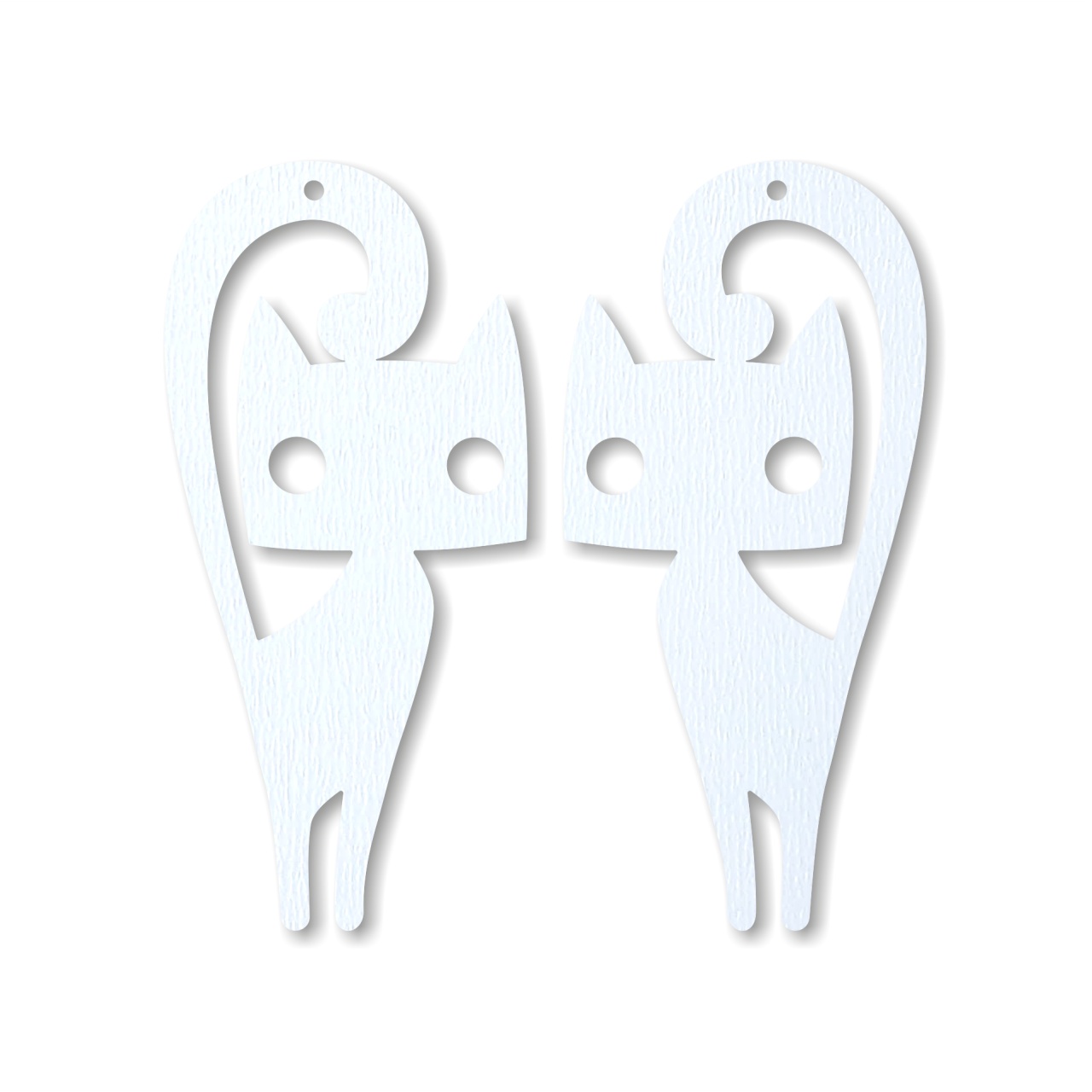 Pisică, 1,6×3,5 cm, placaj lemn, pereche :: 3,5 cm