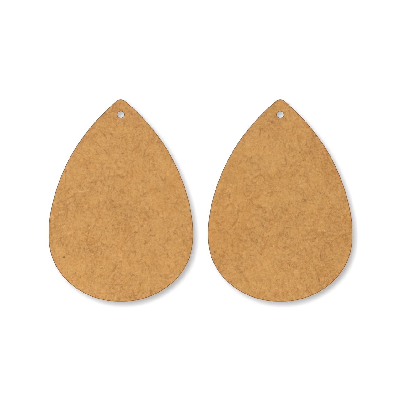 Bază picătură rotunjită, 3,9×5,5 cm, placaj lemn HDF brut :: 5,5 cm