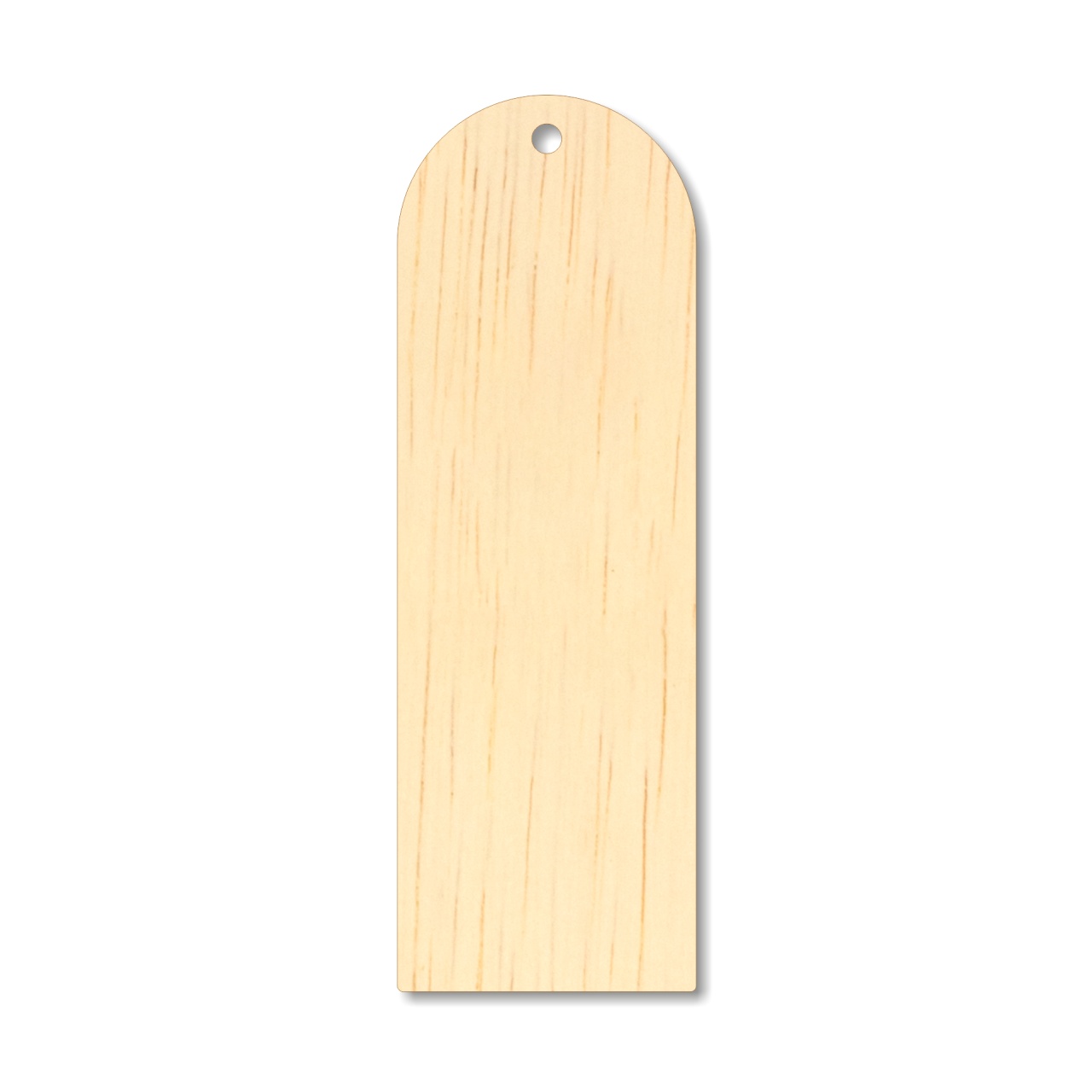 Semn de carte rotunjit, 5×15 cm, placaj lemn natur