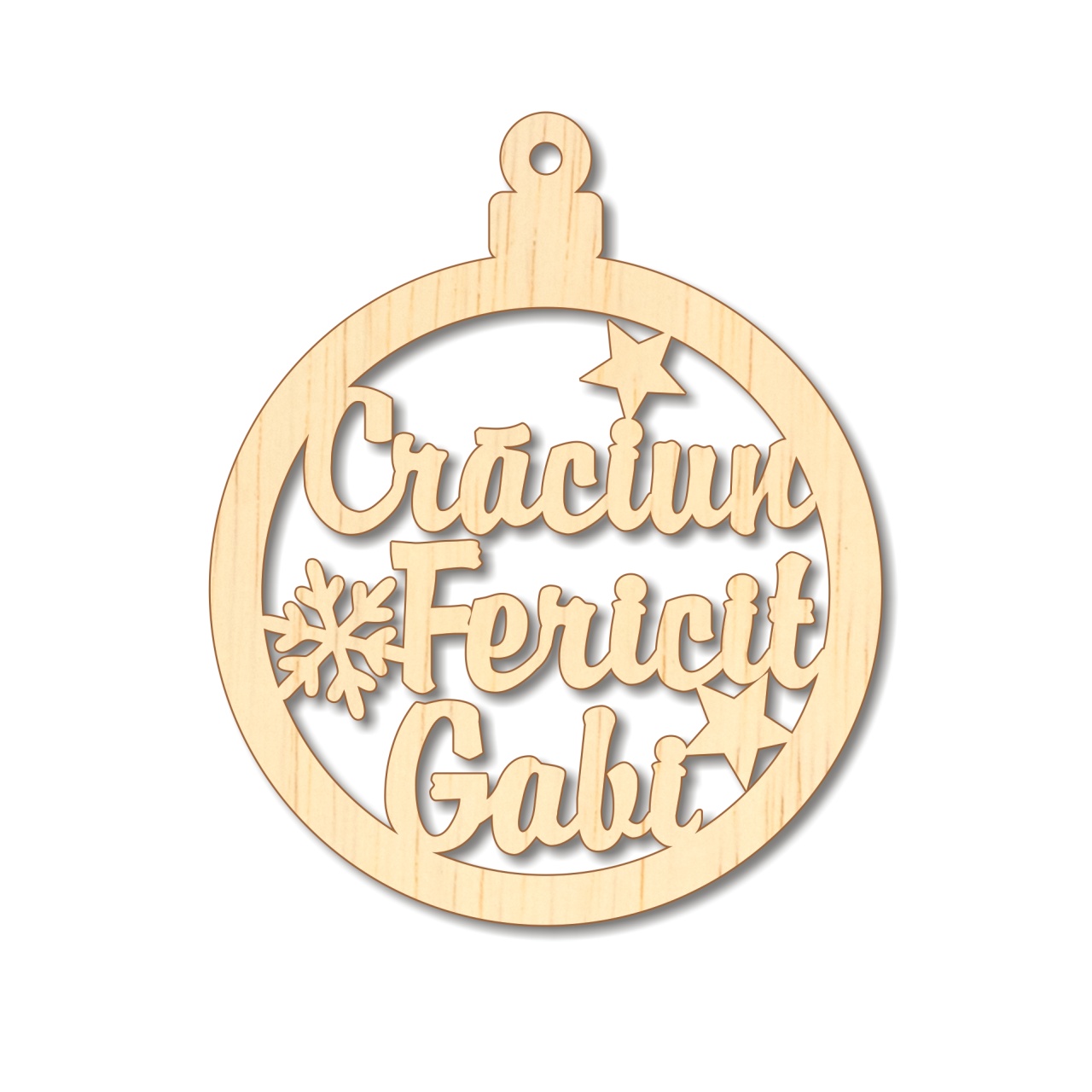 Glob cu 3 prenume sau 3 cuvinte, placaj, 9×11 cm :: 3 prenume