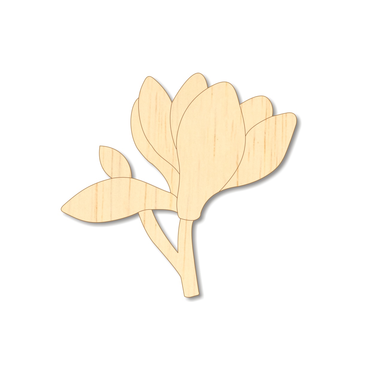 Magnolie, 6,3×6 cm, placaj :: 6 cm