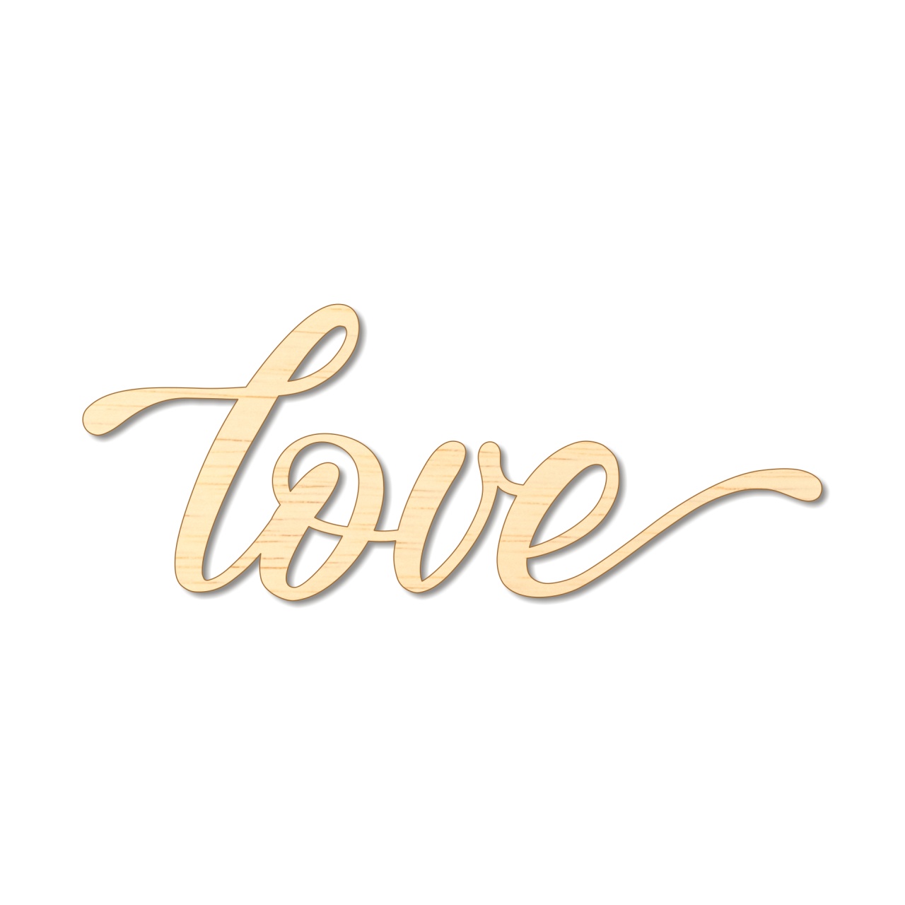 Decor tort LOVE, 12,5×5 cm, plexiglas oglindă aurie