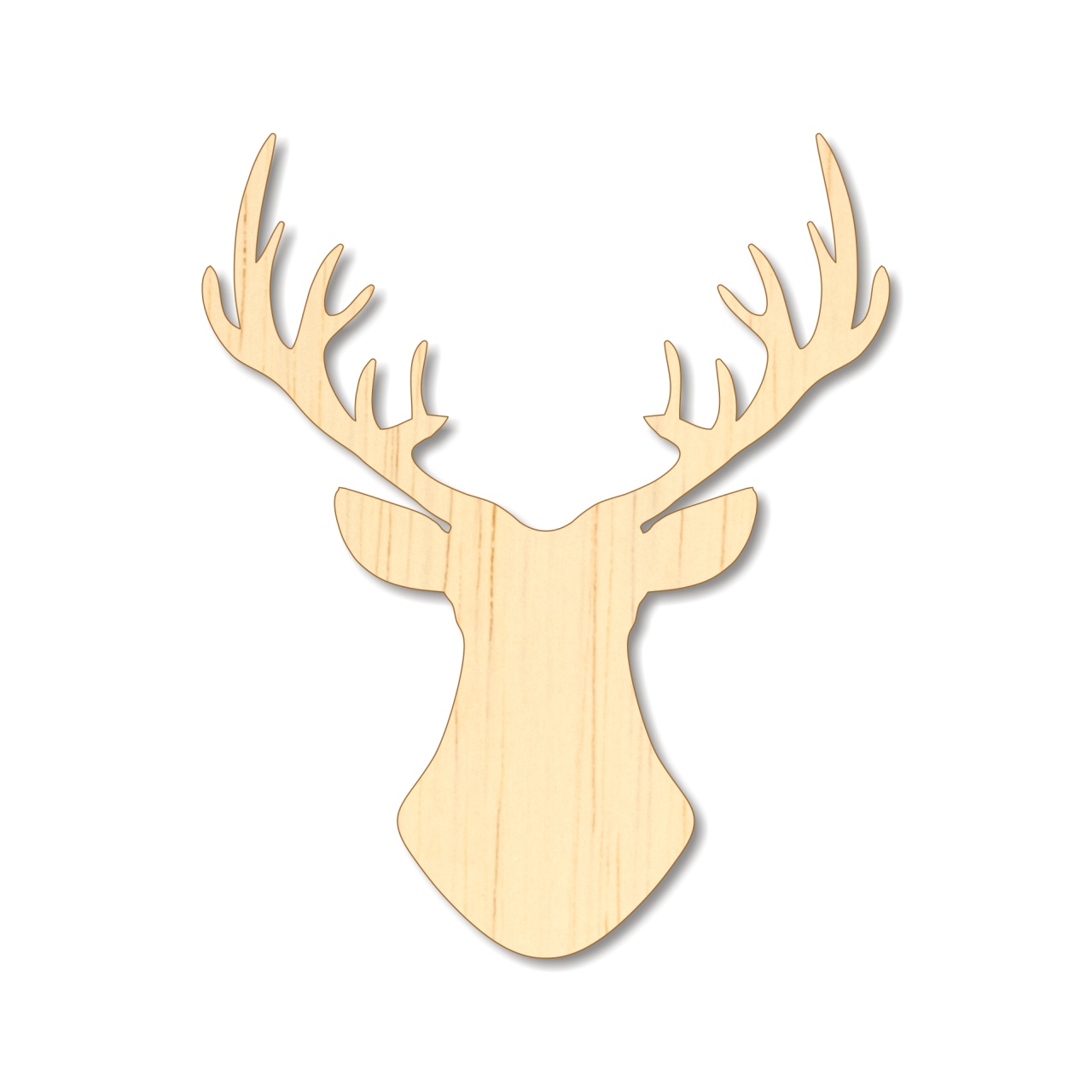 Cap cerb cu coarne, 25×30 cm, placaj