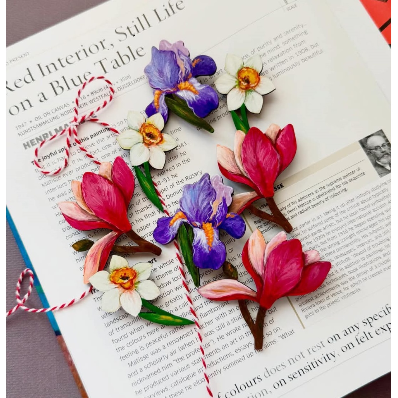 Magnolie, 4,7×4,5 cm, placaj :: 4,5 cm