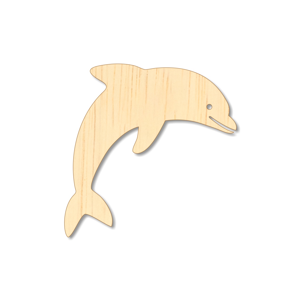 Delfin pentru pictat, 10×10 cm, placaj lemn