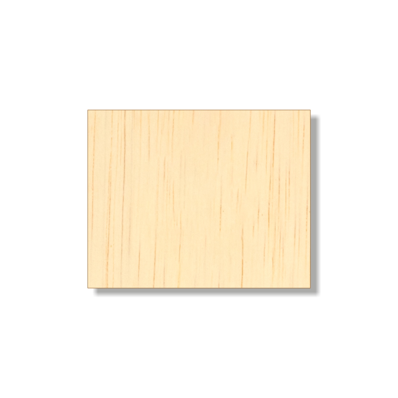 Dreptunghi, 5×4 cm, placaj lemn natur :: 5x4 cm