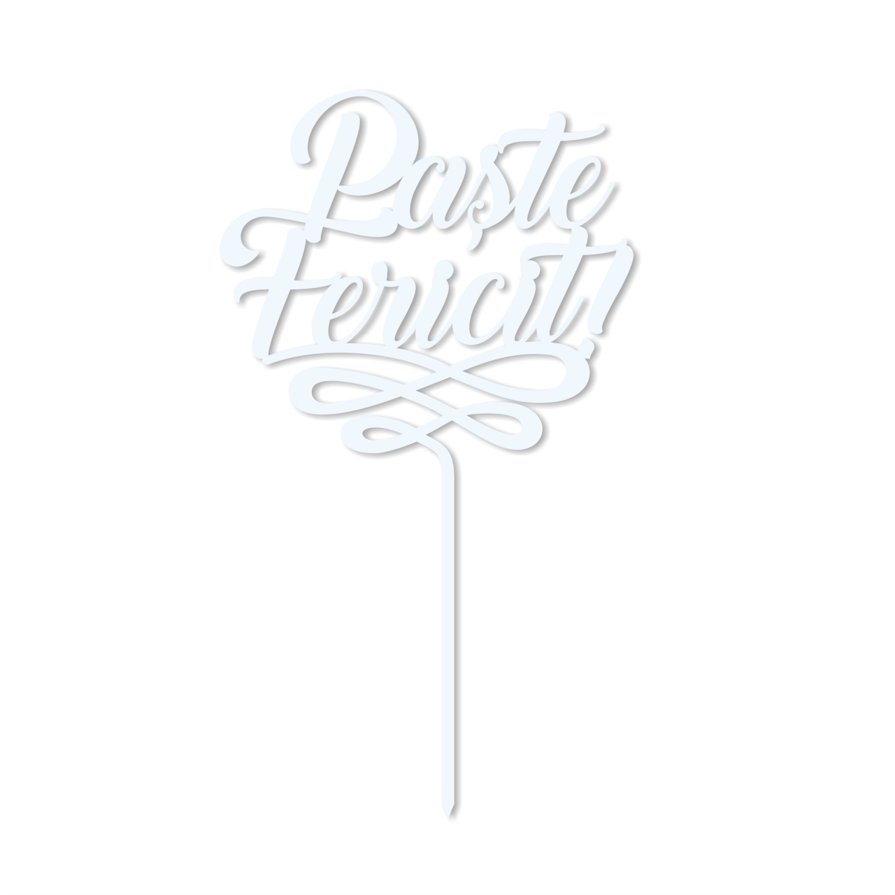 Topper Paște Fericit, 11×18,5 cm, plexi