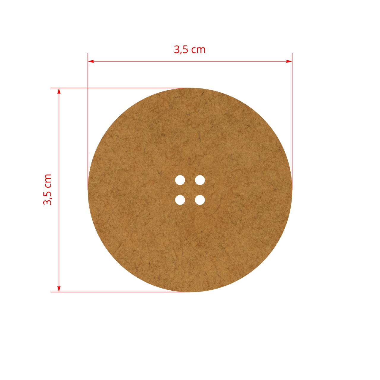 Nasture, HDF, Ø3,5 cm :: Ø3,5 cm
