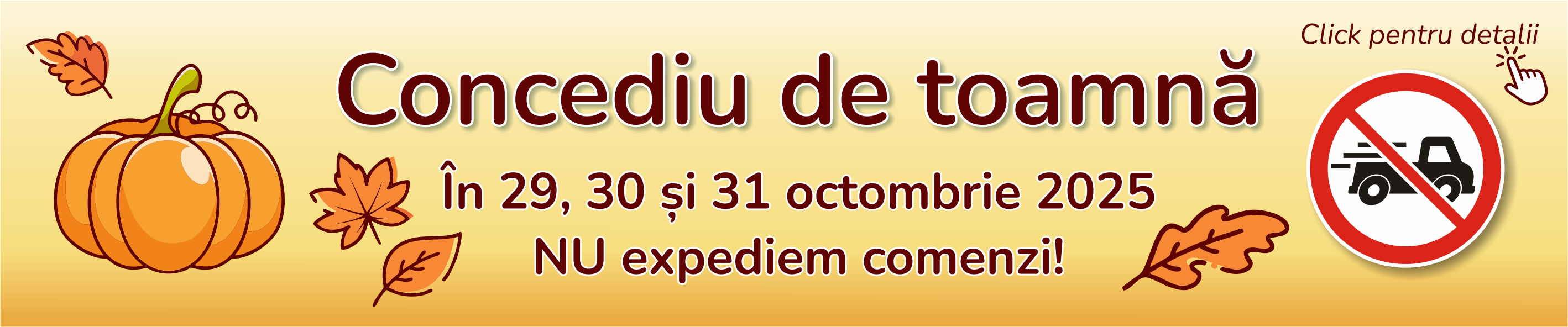 Concediu de toamnă 2025